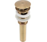 HOMOCONO Tappo Di Scarico Pop-up in Ottone Colore Bronzo Antico Per Lavandino Bagno Foro Di Troppo Pieno, Filtro Scolapiatti Per Lavello Cucina, Meccanismo a Pressione Facile Da Usare