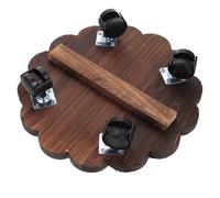 HOMOCONO Vassoio Portavaso Ruote per Vaso di Fiori, Legno caffè