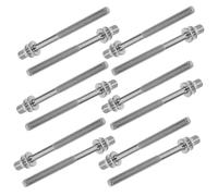 HOMOCONO Viti per Batteria e Accessori M5 X 60 MM in Acciaio Inossidabile Set 20 Pezzi Tiranti per Rullante Hardware per Strumenti Musicali Sessioni di Concerti