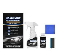 Homonth Headlight Refurbishment Kit, Automotive Headlamp Restoration Fluid Oxidized Kit for Cloudy Headlights Oxidized and Yellowed Car Headlight Cleaner All Vehicles That Restores Clarity (1pcs)