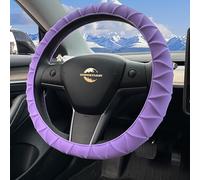 HOMOSTARRY Coprivolante in silicone viola 32-38,1 cm antiscivolo per auto per donne e uomini, buona presa, universale, adatto per la maggior parte delle auto, SUV, pick-up truck