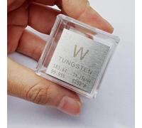 Homostarry - Cubo in tungsteno da 2,5 cm, densità metallica, purezza del 99,95%, strumento didattico, regalo per studenti, insegnanti, amanti della scienza, chimica, collezione di hobby, fai da te
