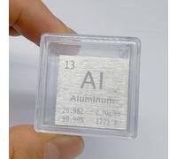 Homostarry - Elemento a cubo in alluminio da 2,5 cm, densità metallica, purezza 99,95%, strumento didattico, regalo per studenti, insegnanti, amanti della scienza, chimica, collezione di hobby, fai da