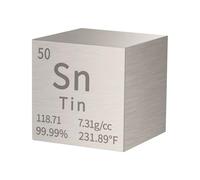 HOMOSTARRY Secchio Di Stagno Da 1 Pollici, Elemento Di Densità Di Metallo 2,54 Cm, Purezza Del 99,95%, Strumento Di Insegnamento, Regali Per Studenti, Insegnanti, Amanti Della Chimica, Collezione
