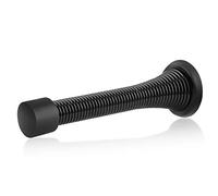 HOMOTEK Fermaporta a molla, colore nero, 3-0,3 cm, resistenti, con molle flessibili e punte in gomma nera montate, confezione da 30