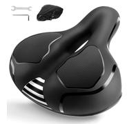 Homoto Sella Bici con memore imbottito,Sella Bici Da Corsa, rivestimento impermeabile per bici da corsa urbane, per uomo e donna (Nero)
