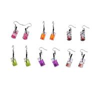 Homoyoyo 1 Paio Orecchini di frutta creativa Funky Signore orecchino divertente penzoloni creativi caduta dell'orecchio l'orecchio penzola Arancia