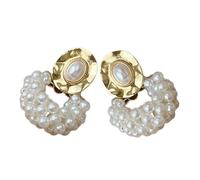 Homoyoyo 1 Paio Orecchini di perle rifornimento delle donne Ornamento dell'orecchio gioielli dell'orecchio di Orecchini per le donne orecchini per la festa orecchini per donna perla