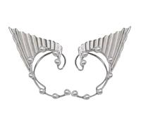 Homoyoyo 1 Paio Orecchini senza piercing orecchio avvolgimento non trafitto per cuffia per le fata polsini delle orecchie delle fate orecchini di dichiarazione rame Silver