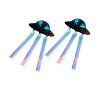 Homoyoyo 1 Paio Orecchini UFO funlicht divertente amichevole deko the colors gli orecchini pendono orecchini spaziali orecchini estivi da donna 2023 orecchini alieni orecchini rave Acrilico