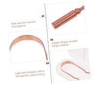 Homoyoyo 1 pezzo Raschietto per Lingua con Scatola Strumento Pratico per La Della Lingua Rimuove Alitosi e Batteri Design Ergonomico e Comodo per Boca Sana e