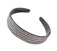 Homoyoyo 1 Pz fascia di diamanti accessori per per donna forma fascia per di sicurezza bobby cerchietti fascia da sposa cerchio per glitterato fascia da donna Grigio