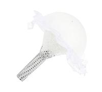 Homoyoyo 1 Pz Porta Bouquet Maniglie del Mazzo Maniglia del Mazzo Artificiale Porta Fiore in Gommapiuma Damigelle Supporto per Bouquet da Sposa Steli Plastica Bianca