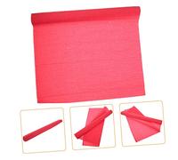 Homoyoyo 1 Rotolo Carta crespa Matrimonio Fiori Carta crespa Fai da Te Artificiale Nuziale Carta tissutale Rose Wrapper Wrapping Paper Carta crespa per Fiore Carta crespa per Le Feste Rosso