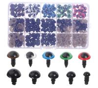 Homoyoyo 1 Scatola Occhi per Pupazzi Fai da Te Occhi e Nasi Colorati per Decorazioni Artigianali e Amigurumi per Creazioni Giocattoli
