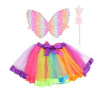 Homoyoyo 1 Set adorabile delle ragazze di fata per Cosplay volare di fata per ragazze ala Le ragazze vestono Stoffa rosa