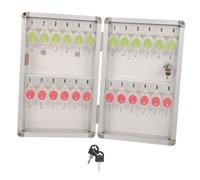 Homoyoyo 1 Set Cassetta Delle Chiavi Serratura Bloccabile Serrature Dell'armadio Parete Cassetta Di Sicurezza Montato Gancio Per Le Chiavi Armadietto Delle Chiavi Silver Plastica