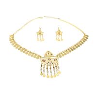 Homoyoyo 1 Set Dubai Necklace Earrings Big Pendant Jewelry Set Bigiotteria Per Le Donne African Bridal Wedding Party Jewellery