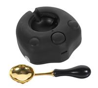 Homoyoyo 1 Set Fornace Elettrico ad Artiglio del Gatto scalda ceralacca Kit Forno fusorio Kit Sigillo di Cera Kit di Tenuta in Cera Realizzazione di sigilli di ceralacca Addominali Nero