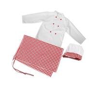 Homoyoyo 1 Set Il piccolo chef fa il completo grembiule che fa i primi passi ragazzo per vestiti da chef costume da chef abbigliamento in costume in costume Poliestere