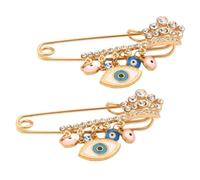 Homoyoyo 1 Set Perno Zaini Spille Compleanno Spilla Malocchio Spilla Da Donna Perno Per Zaini Gioielli Con Spilla Perno Estetico Spilla Con Occhio Diabolico Lega Di Zinco 2 Pezzi