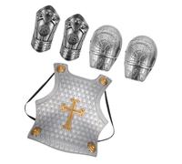 Homoyoyo 1 Set Set Di Armature Per Armatura Giocattolo Armatura Per Giocattolo Dell'armatura Armatura Falsa Armature Giocattolo Per Ragazzi Plastica Silver