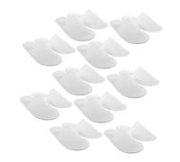 Homoyoyo 10 Paia Pantofole Usa e Getta Bianche Antiscivolo con Punta Chiusa Scarpe Imbottite per Viaggi Spa Eventi e Uso Domestico