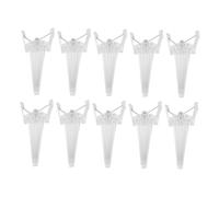 Homoyoyo 10 Pezzi Clip Volumizzanti per Capelli Bianchi Sollevatore Radici per Capelli Sottili Design Alta Corona Senza Segni per Effetto Naturale per Uso Quotidiano e Feste