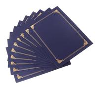 Homoyoyo 10 Pezzi Copertina per Certificato Blu in Carta, Custodia per | Design Classico Semplice, per Premiazioni e Lauree, Conserva Documenti e Certificati Buona Fattura