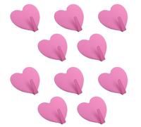 Homoyoyo 10 pezzi Ganci Adesivi Forma di Cuore in Ferro Decorativi e Pratici per Pareti Senza Forare per Cucina Bagno e Camera da Letto