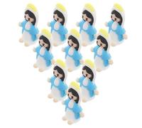 Homoyoyo 10 Pezzi Ornamento Miniatura Sacra in Pvc per Decorazioni Torte e Scrivania Design Artistico e Compatto per Feste Natalizie e Ambienti Party