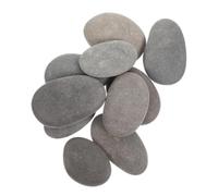Homoyoyo 10 Pezzi Pietre Dipinte a Mano per Kit Pittura Rupestre Dipingere i Ciottoli Sassi Artigianali per La Pittura Rocce di Serbatoi di Pesce Pietre da Giardino Grigio Pietra