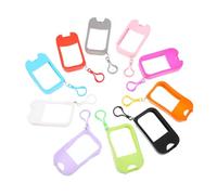 Homoyoyo 10 pezzi Protezioni in Silicone per Bottiglie da Viaggio con Portachiavi Copri Flaconi Spray per Lozione e Sapone Custodia Resistente e Portatile per Boccette Cosmetiche