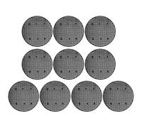 Homoyoyo 10 pezzi Reti Drenaggio per Vasi Fiori in Plastica Dischi Forati Protezione Terreno per Bonsai e Fioriere Esterne Rete Resistente in PE Antiperdita