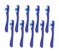 Homoyoyo 10 pezzi Spazzolini da Denti Mini con Manico Corto Piccoli Spazzolini da Dito Resistenti per Uso in Prigione Ospedale e Centri di Detenzione Pulizia Orale Sicura