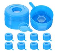 Homoyoyo 10 Pezzi Tappi di Ricambio per Brocche d'Acqua Tappi Riutilizzabili di Chiusura Sicura Anti-Perdite Coperchi Spessi e Flessibili per Bottiglie Grandi per Uso Domestico e