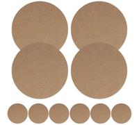 Homoyoyo 10 Pezzi Tavola in Legno per Argilla, Base Bianca | Pronta da Decorare, per Pittura e Hobby in Casa, Texture Unica, Uso Facile per Principianti