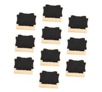 Homoyoyo 10 set Mini Lavagnette Tavolo Supporto Lavagna Nera Vintage per Segnaposto e Decorazioni Buffet Ristorante Feste e Eventi