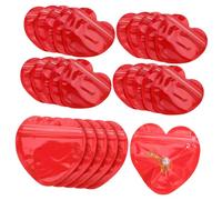 Homoyoyo 100 Pezzi Borsa Portagioie Macaron Borse Carine Per Le Piccole Imprese Borse Per Gioielli Da Vendere Organizzatore Di Gioielli Sacchetti Di Prodotti Rosso Materiale