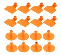 Homoyoyo 100 pezzi Etichette Auricolari Arancioni in Tpu Resistenti per Bestiame con Puntina Antiruggine Marcatori Vuoti per Gestione Animali Fattoria e Identificazione Individuale