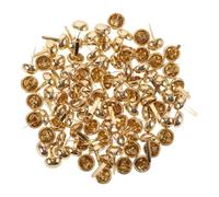 Homoyoyo 100 Pezzi in Metallo A Tonda Mini Borchie per Fai da Te Scrapbooking Mini Borchie Carta Borchie in Metallo per Lavori Carta Spilli