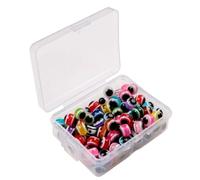 Homoyoyo 100 Pezzi Occhi per Esche da Pesca 6 Mm Colorati per Esche Artificiali Fai da Te Accessori Pesca e Fisse Materiali per Costruzione Mosche Sport e Attività Colore Casuale