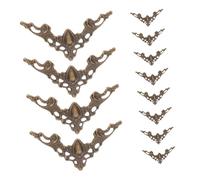 Homoyoyo 100 Pezzi Protezioni Angoli Metallo Vintage per Libri Album Scrapbooking Menù Cartelle Decorazione Angolari in Bronzo Antico Facili da Applicare