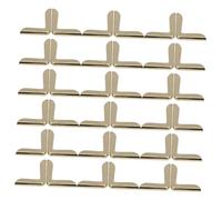 Homoyoyo 100 Pezzi Vintage Metal Corner Protectors Iron for Photo Albums Notebooks Scrapbooks And Diary Edge Guards Durable Triangle Covers for Page Safeguarding And Stylish Accents