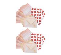 Homoyoyo 100 Set Carta Vintage e Buste con Linee Orizzontali Carta Assorbente Sbavature per Scrittura Precisa Adatta per Lettere Inviti e Festivi