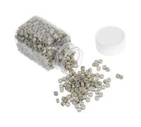 Homoyoyo 1000pezzi Perline per Capelli in Silicone da Anelli Micro per Trecce Accessori per Extension Fermagli per Styling Kit Perline per Capelli
