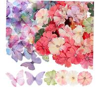 Homoyoyo 100pezzi Decorazioni per Feste Pz Farfalle e Colorati per Matrimonio Fai Te Decorazioni per e Casa Accessori per Creazioni e Centrotavola