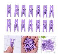 Homoyoyo 100pezzi Mini Mollette di Legno Colorate per Foto e Decorazioni Artigianali Clip Utili per Appendere Immagini e Arte