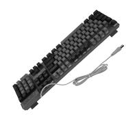 Homoyoyo 104 tastiera da gioco tastiera gaming usb tastiere meccaniche gaming Tastiera conveniente tastiera dei giocatori tastiera elettronica accessori per giochi addominali Black