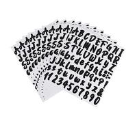 Homoyoyo 10fogli Adesivi Alphabetici Autoadesivi Lettere e Numeri Impermeabili Di Alta Qualità Per Decorazioni Murali e Personalizzazioni Domestiche Facili Da Applicare e Rimuovere Senza